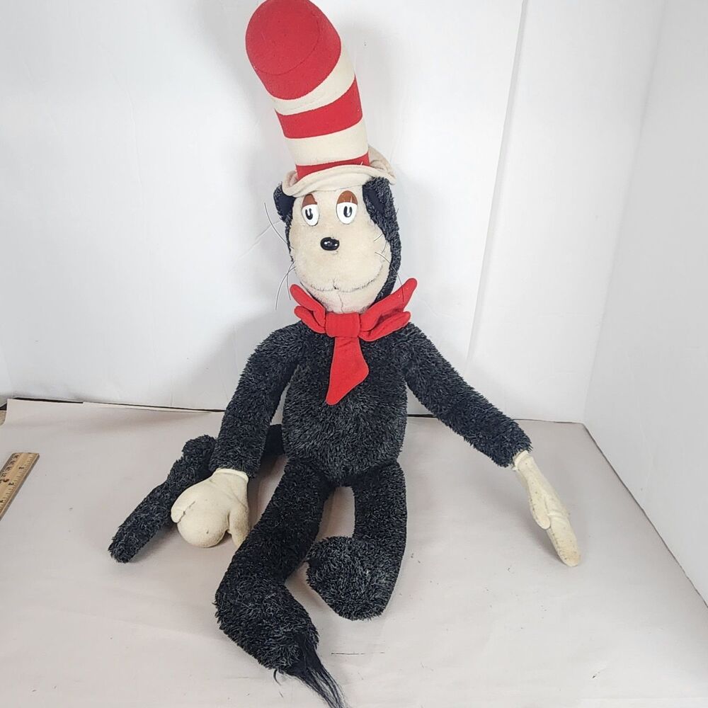 Vintage 1983 Coleco Dr. Seuss Cat in the Hat Plush Stuffed Animal 25”